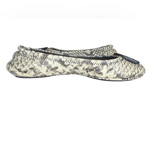 Tory Burch Minnie Flat Size 6.5 Snakeprint - Picture 8 of 11